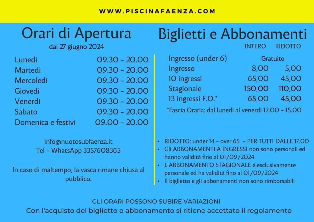orari piscina 2024