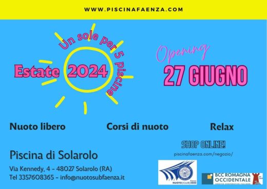 apertura piscina solarolo 2024