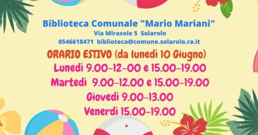 orari estivi biblioteca