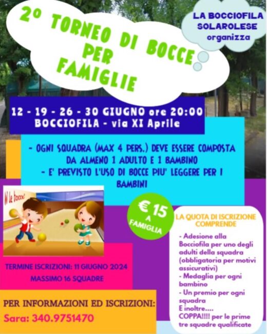 torneo bocce